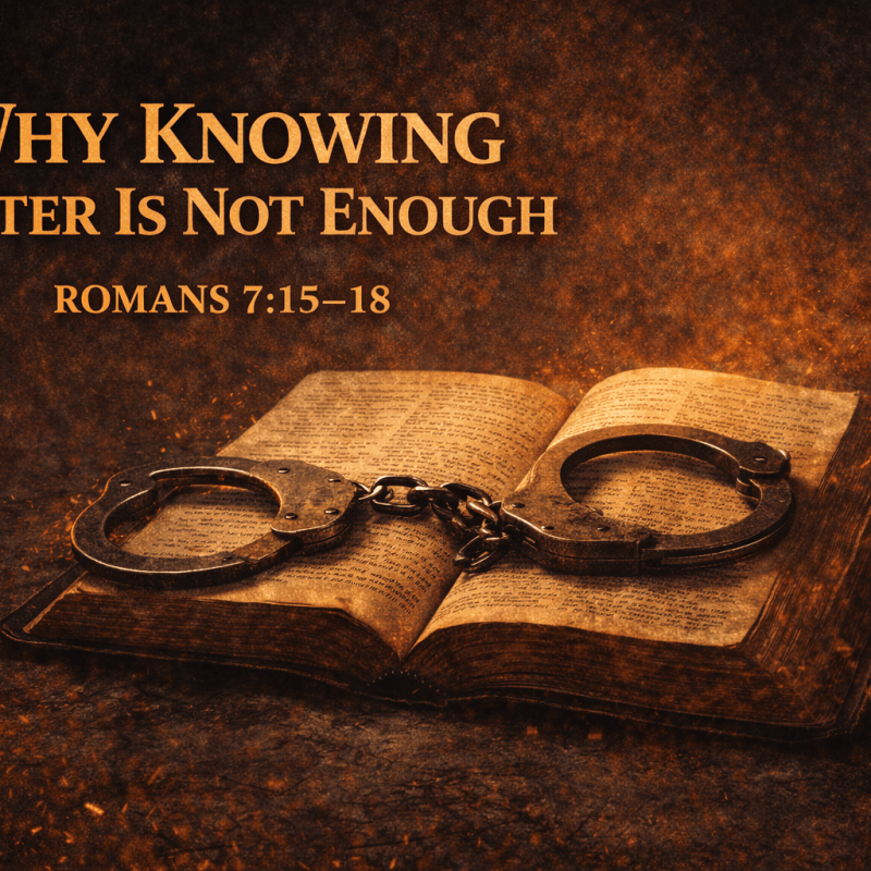 Why Knowing Better Is Not&nbsp;Enough